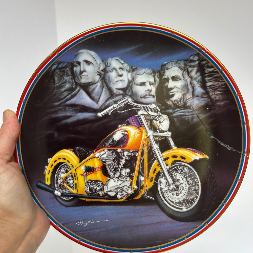 Easyriders Plate Patriots Pride Motorcycle Mount Rushmore 1995 Limited‎